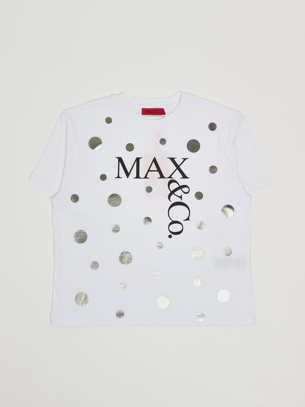1. Mädchen-T-Shirt aus Baumwolle Weiß Max & Co. KID mx0289mx057