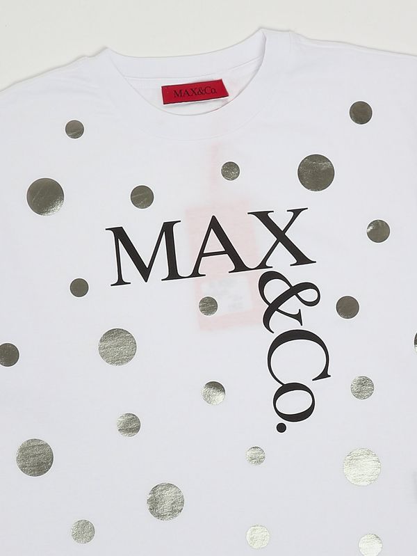 3. Mädchen-T-Shirt aus Baumwolle Weiß Max & Co. KID mx0289mx057