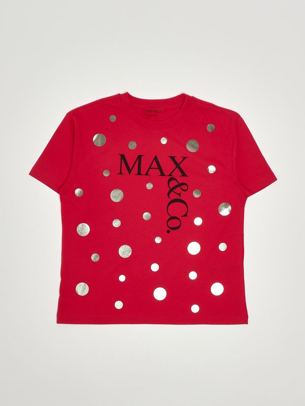 1. Mädchen-T-Shirt aus Baumwolle Rot Max & Co. KID mx0289mx057