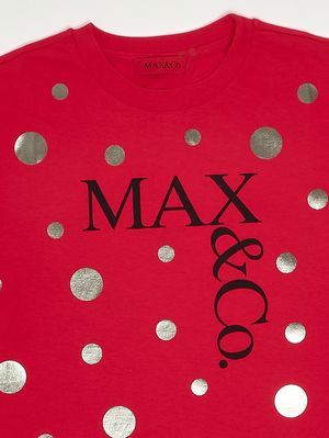 3. Mädchen-T-Shirt aus Baumwolle Rot