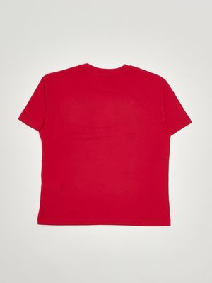 2. Mädchen-T-Shirt aus Baumwolle Rot