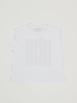 2. Girls' cotton T-shirt White