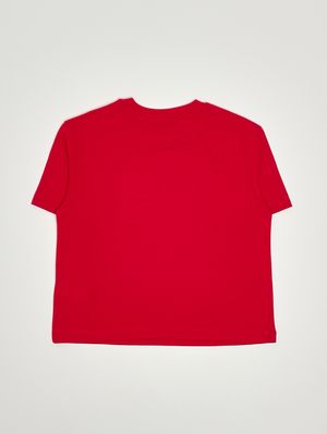 2. Mädchen-T-Shirt aus Baumwolle Rot
