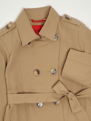 3. Trench bambina in misto cotone Cammello