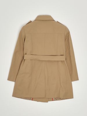 2. Trench bambina in misto cotone Cammello