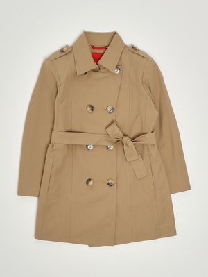 1. Trench bambina in misto cotone Cammello