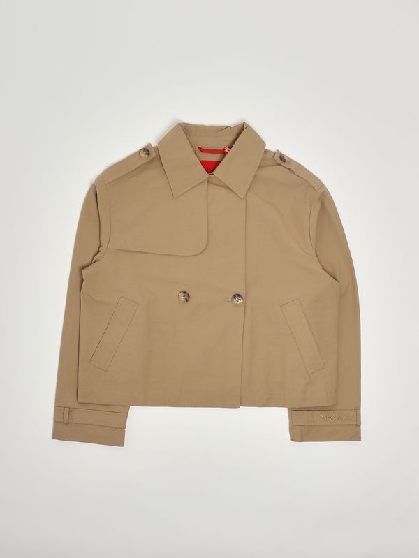 Veste fille en coton mélangé Chameau Max & Co. KID
