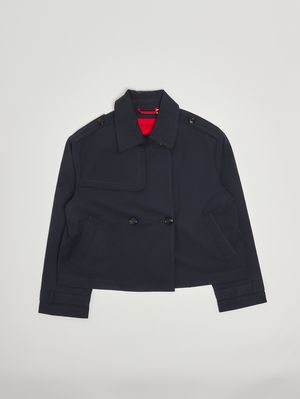 1. Giacca bambina in misto cotone Blu