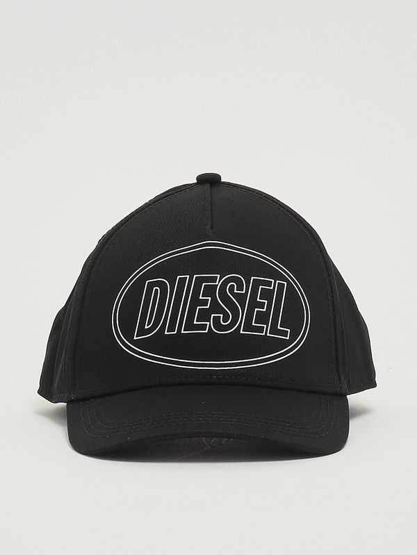 Gorra de béisbol infantil de algodón Negro Diesel