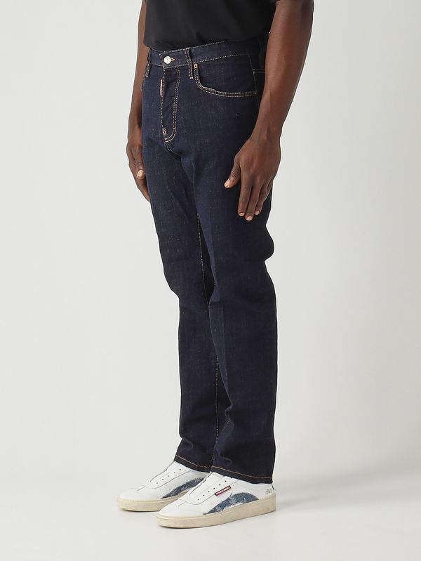 3. Jean homme 642 en denim de coton extensible 12 oz Denim Foncé Dsquared2 s74lb1894s30664