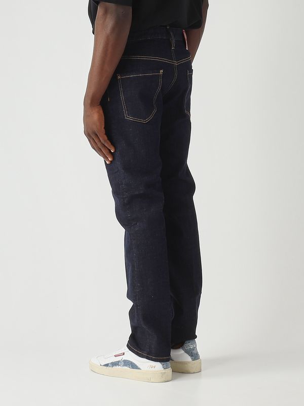 4. Jean homme 642 en denim de coton extensible 12 oz Denim Foncé Dsquared2 s74lb1894s30664