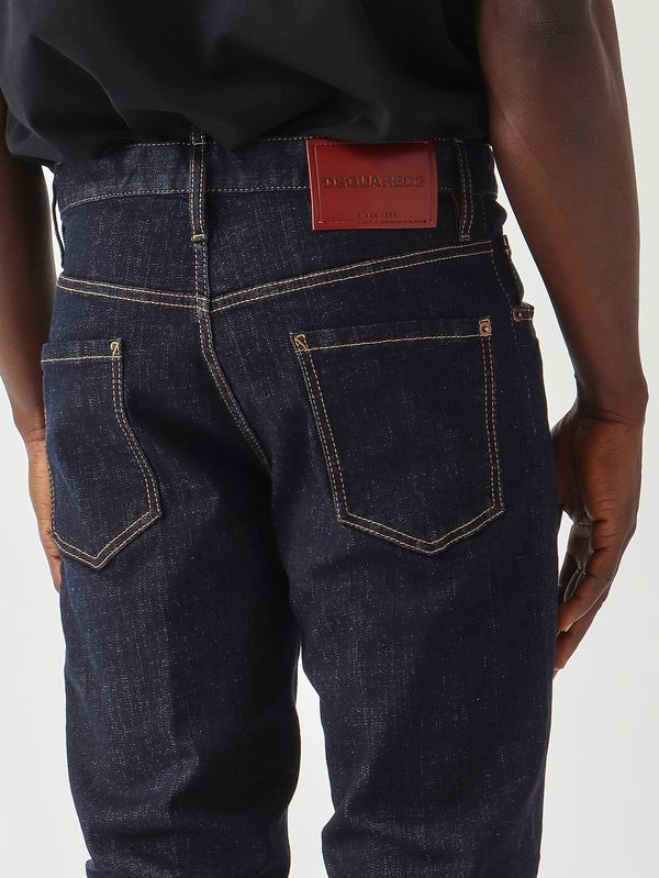 5. Jean homme 642 en denim de coton extensible 12 oz Denim Foncé Dsquared2 s74lb1894s30664