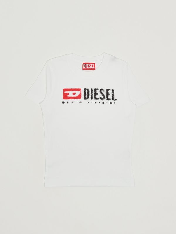 Camiseta de niño TAdjustk de algodón Blanco Diesel