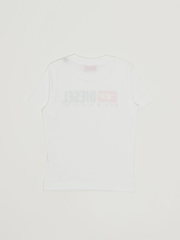 2. T-shirt bambino TAdjustk in cotone Bianco Diesel j0247500yi9