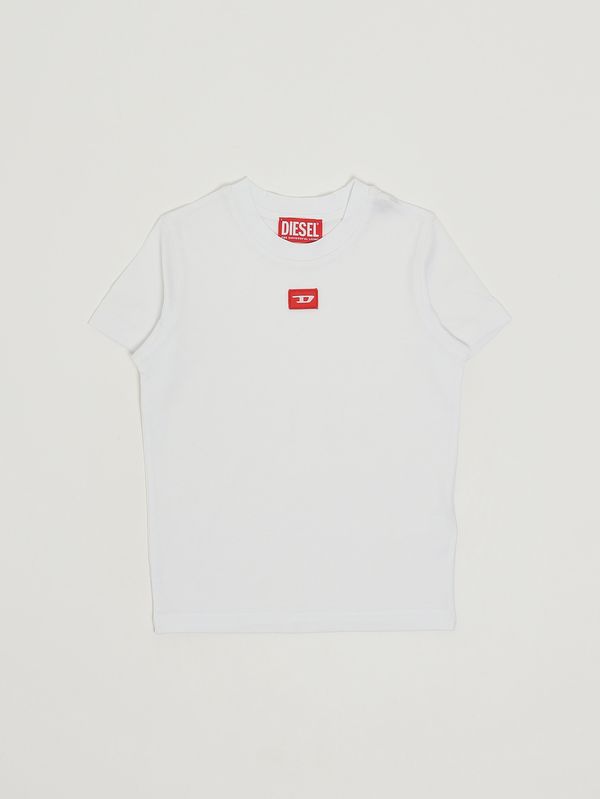 Camiseta de niño TDiego de algodón Blanco Diesel