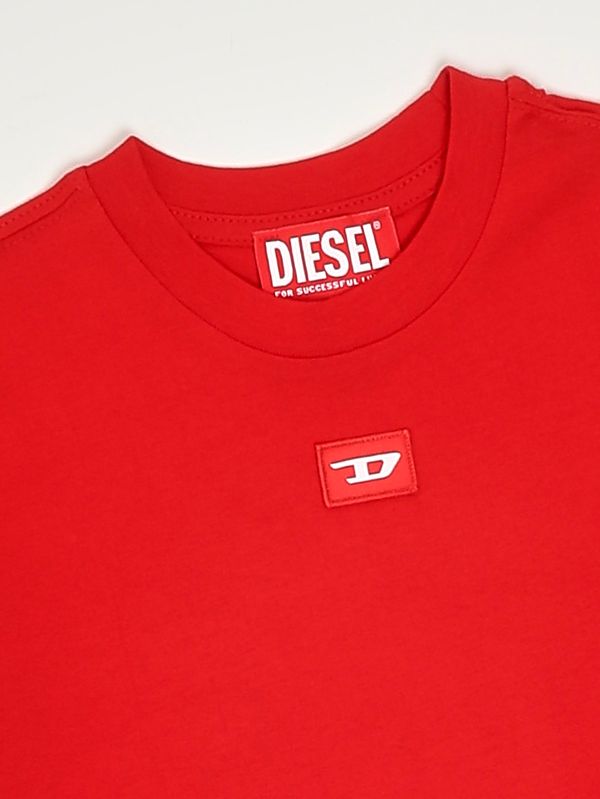 3. T-shirt bambino TDiego in cotone Rosso Diesel j025010grai