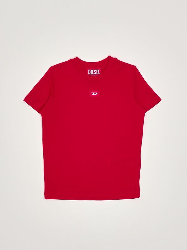 1. T-shirt bambino TDiego in cotone Rosso Diesel j025010grai