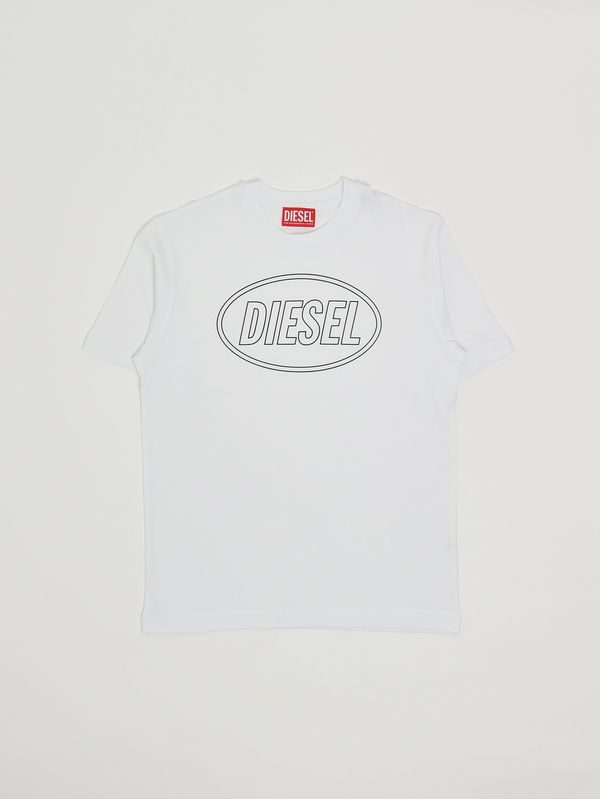 T-shirt enfant Tcircle en coton Blanc Diesel