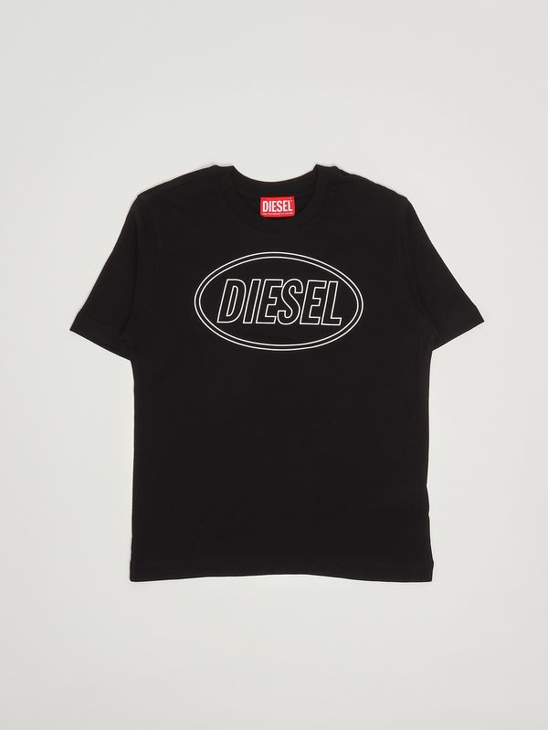 Camiseta niño Tcircle de algodón Negro Diesel