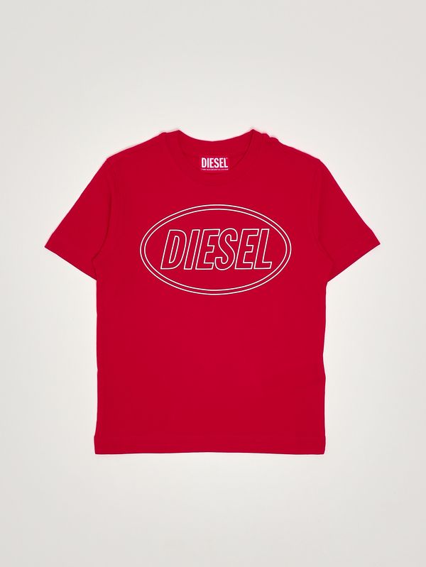 T-shirt enfant Tcircle en coton Rouge Diesel