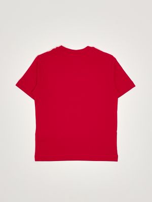 2. Kinder-T-Shirt Tcircle aus Baumwolle Rot