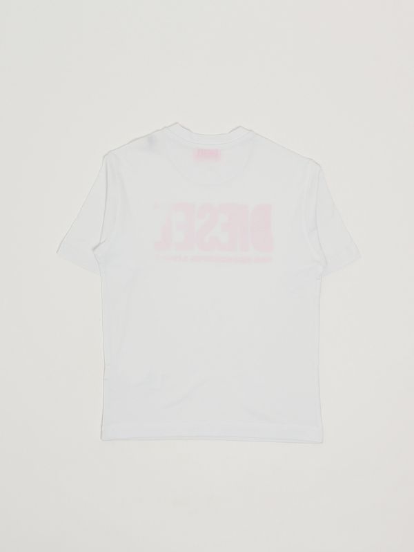 2. T-shirt enfant Thide en coton Blanc Diesel j025870grai