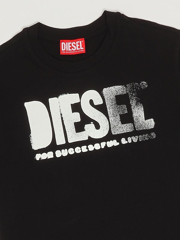 3. Camiseta de niño Thide de algodón Negro Diesel j025870grai