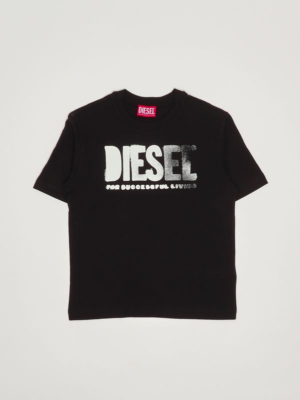 T-shirt enfant Thide en coton Noir Diesel