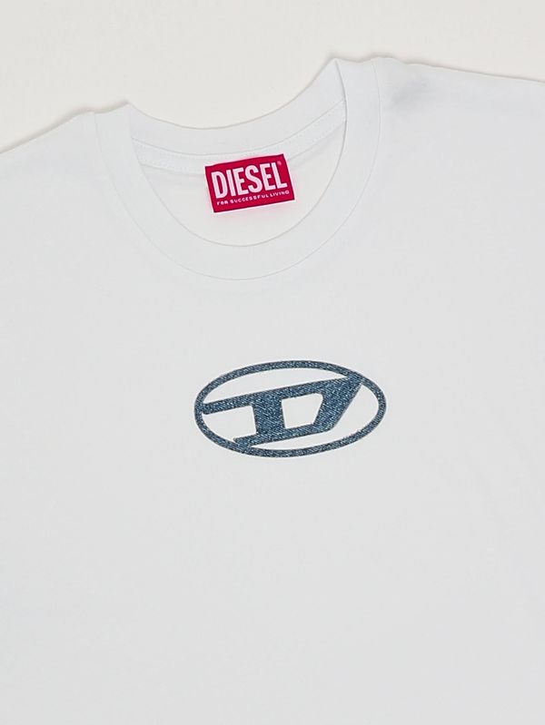 3. Tlogy Mädchen-T-Shirt aus Baumwolle Weiß Diesel j025900grai
