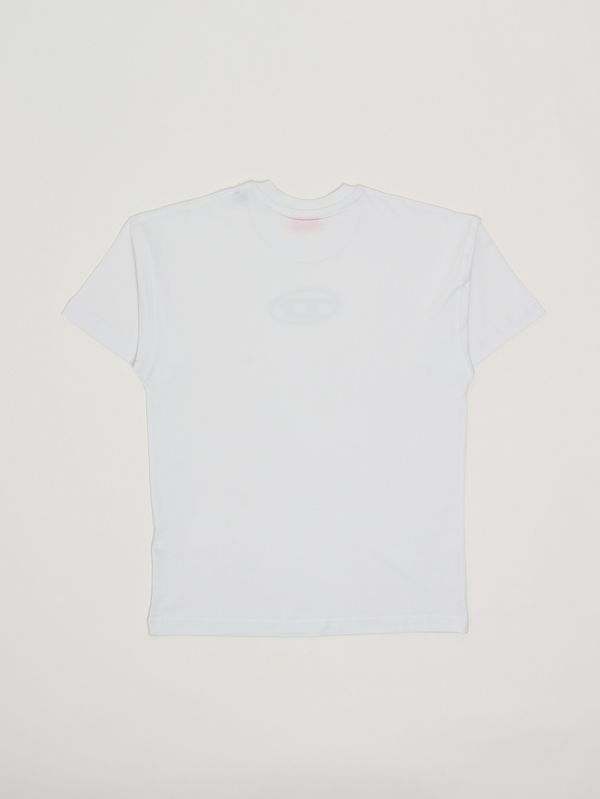 2. Tlogy Mädchen-T-Shirt aus Baumwolle Weiß Diesel j025900grai