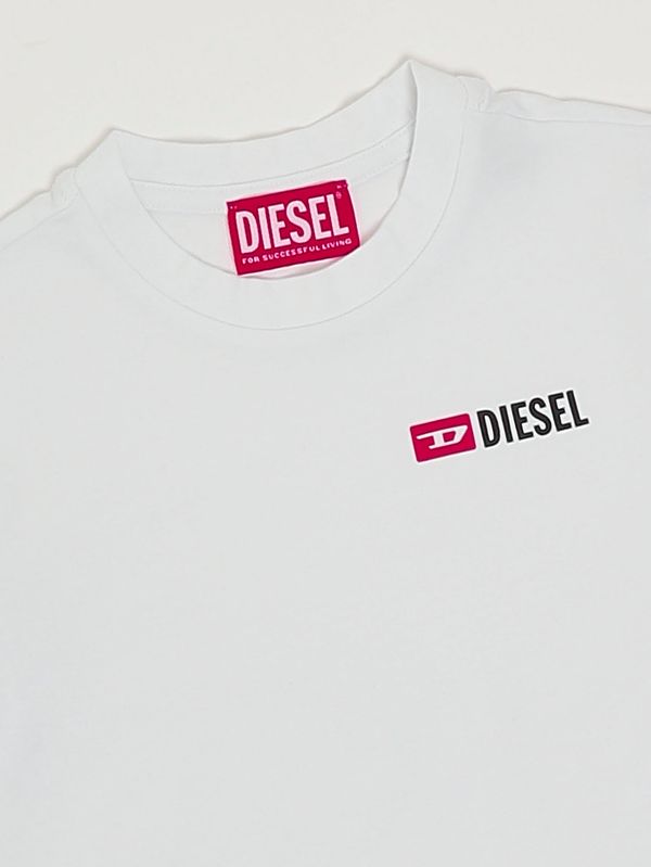 3. Camiseta de niño Utrim de algodón elástico Blanco Diesel j02691kyatr