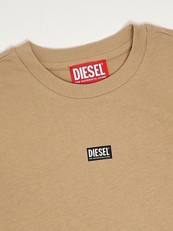 3. Camiseta de niño Tjust7 de algodón Beige Diesel j027700catm