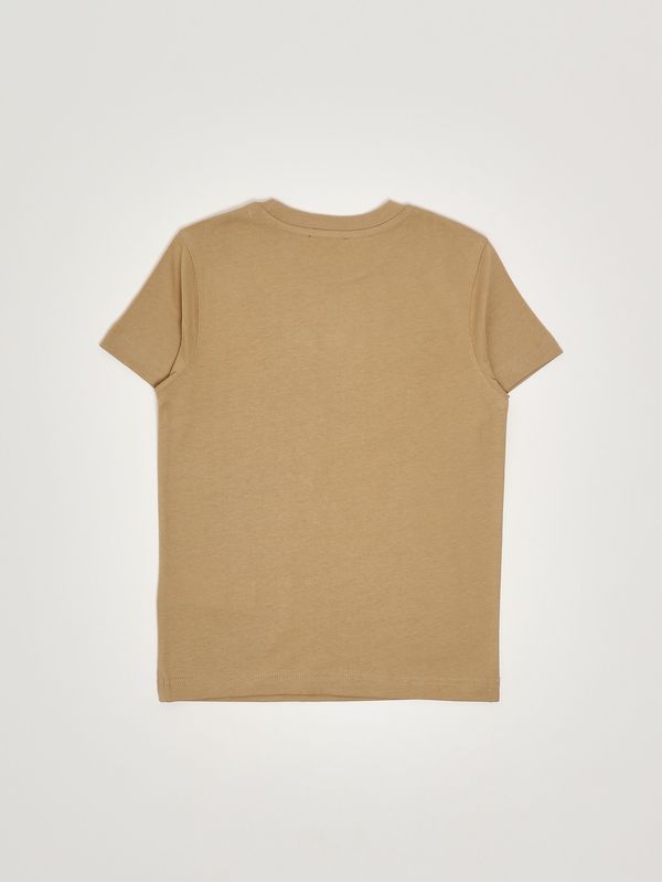 2. Camiseta de niño Tjust7 de algodón Beige Diesel j027700catm