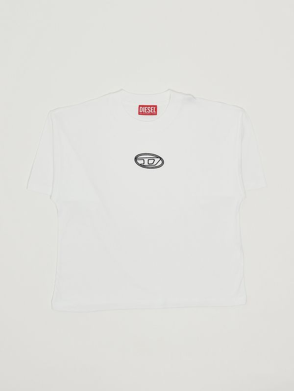 1. T-shirt fille Tixan en coton Blanc Diesel j0242800yi9