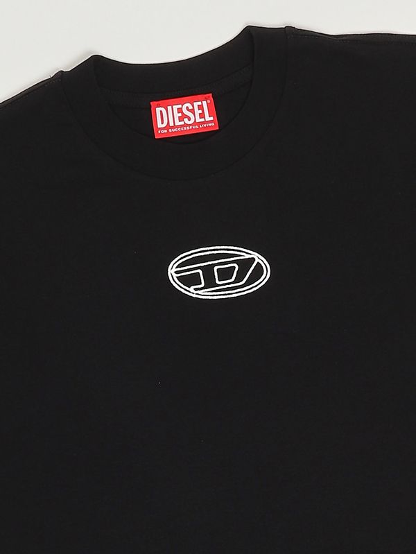 3. Girls' Tixan cotton T-shirt Black Diesel j0242800yi9