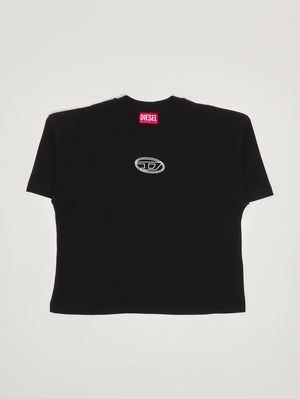 1. T-shirt bambina Tixan in cotone Nero