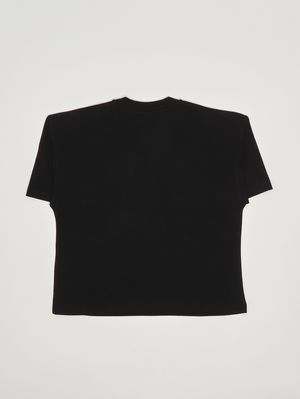 2. T-shirt bambina Tixan in cotone Nero