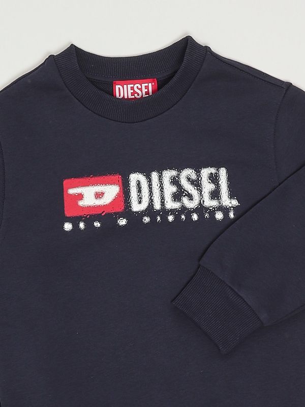 3. Sudadera para niño de mezcla de algodón Azul Diesel j02483kyaz3
