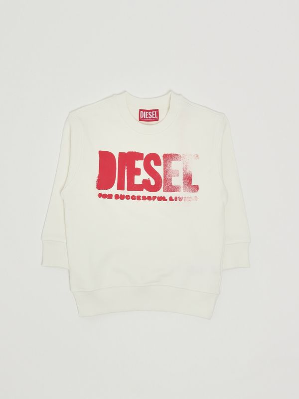 Sudadera de niño de algodón Blanco Diesel