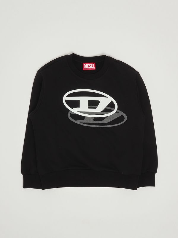Sudadera para niño de mezcla de algodón Negro Diesel