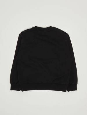 2. Felpa bambino in misto cotone Nero