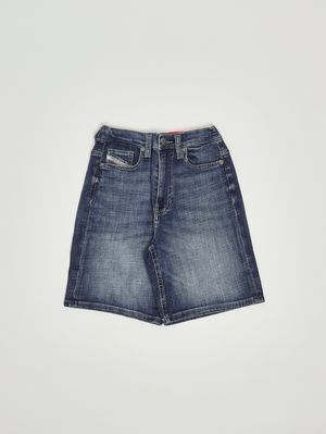 1. Bermuda de niño en algodón elástico Denim medio