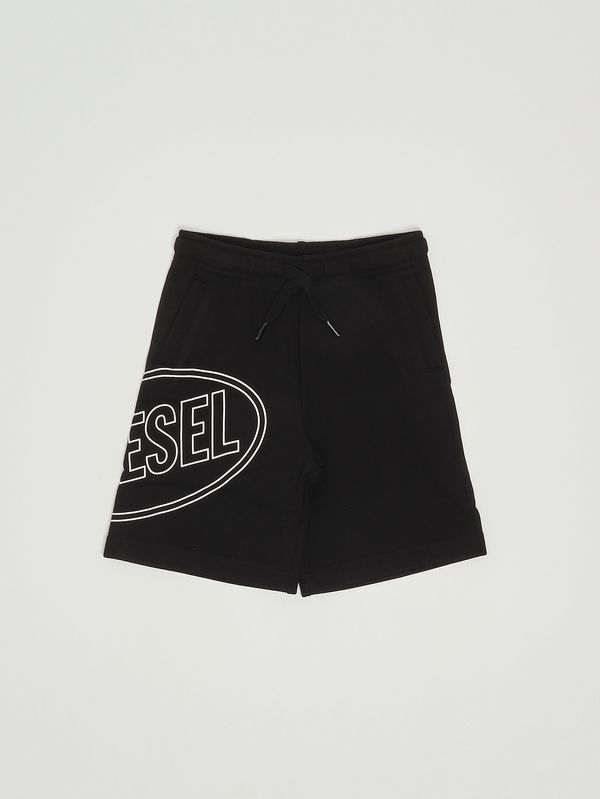 Pantalón corto para niño de algodón Negro Diesel