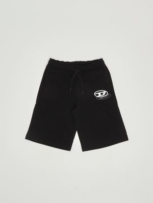 1. Jungen-Shorts aus Baumwollmischung Schwarz