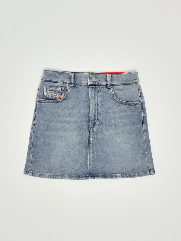 Jupe fille en coton stretch Denim clair Diesel