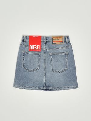 2. Girl's stretch cotton skirt Light Denim