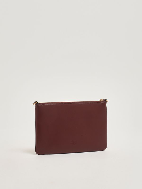 3. Women's Flat Classic leather bag Burgundy Pinko 100455a0f1