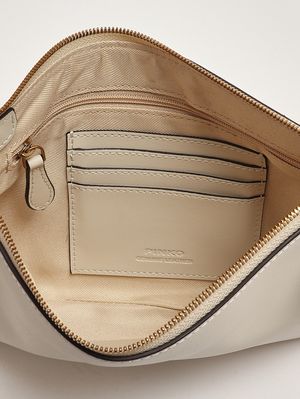 5. Damentasche Flat Classic aus Leder Weiß