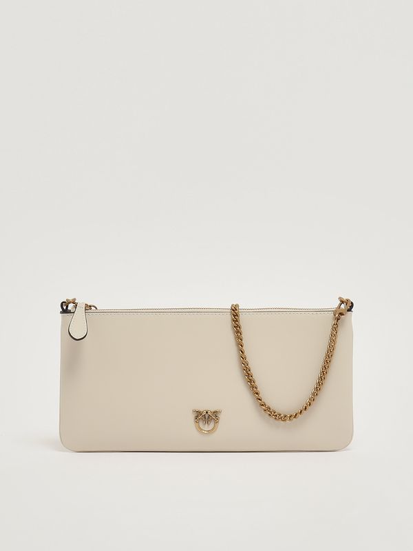 4. Bolso de mujer Horizontal Flat de piel Blanco Pinko 102747a0f1