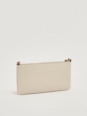 2. Bolso de mujer Horizontal Flat de piel Blanco